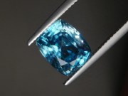 Very shiny and sparkling sky blue zircon cushion, discounted and affordable
