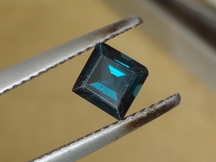 Beautiful Blue-Green Square Spinel from Sri Lanka