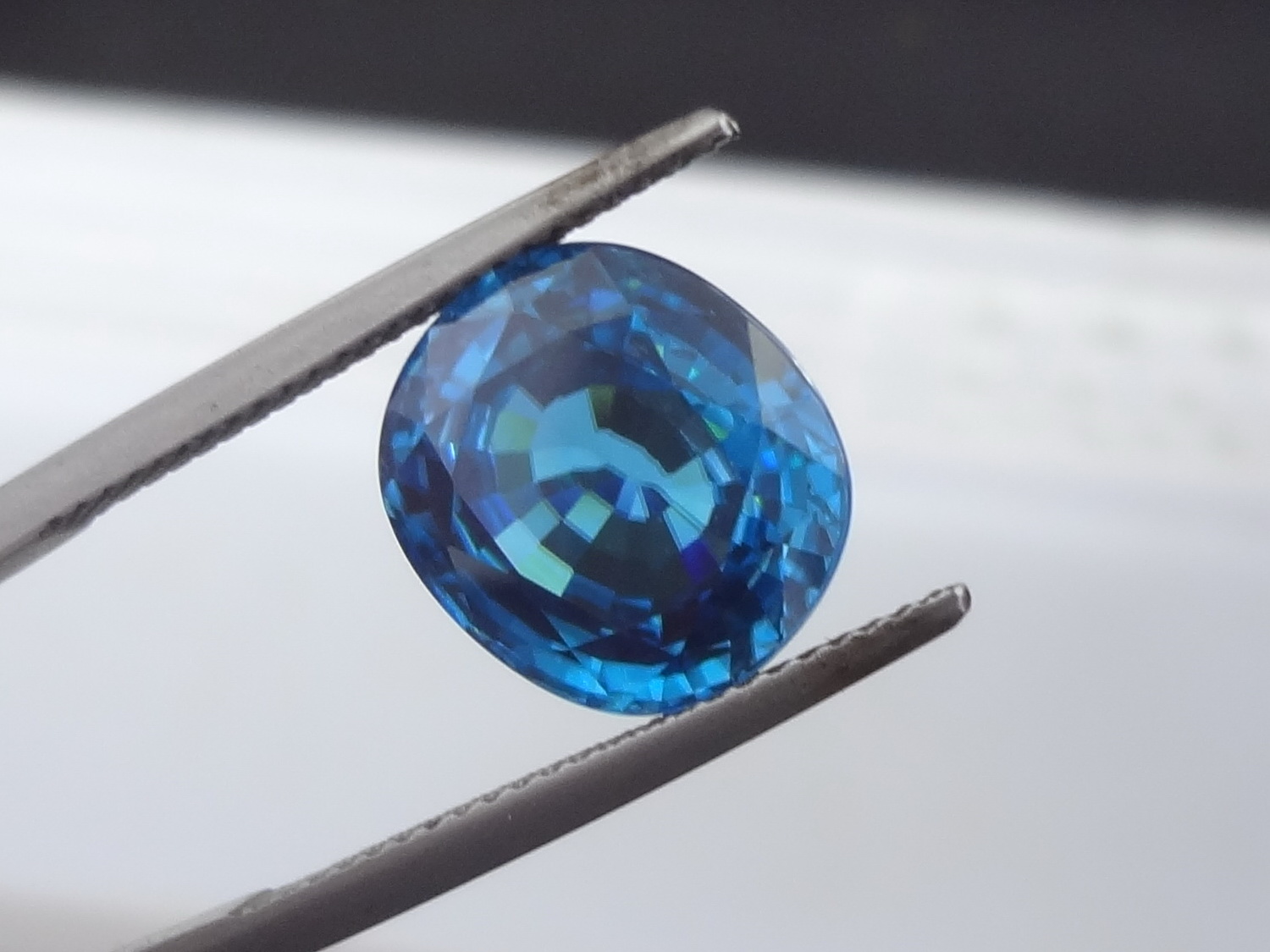 Blue Zircon from Cambodia for Sale
