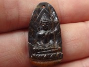 18.65 Thai Style Buddha Carving of Falcon/Hawk Eye with a hole for pendant jewelry