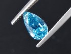 Cute and affordable thin drop cut 4.6ct Cambolite blue Zircon for Pendant from Cambodia