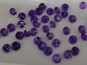 Calibrated purple amethyst round 5mm wholesale from professional jewelry supplier