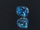 Blue Zircon cut in cushion, perfectly clean and affordable B+ color grade