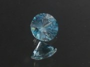 Gemstones Shop: supplier for jewelry: precision 8.5mm brilliant cut blue zircon, perfectly cut from professional lapidaries. 