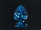 Top of the range b grade color precision cut perfectly clean and faceted blue zircon pear right below 10 carats