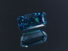 Exceptional and unique AAA color grade best possible blue color for natural blue Zircon Cambolite Trimmed Baguette Rectangle Cut
