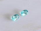 Matching pair of electric green unheated natural Apatite gems, buy this pair to make earrings. 