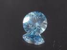3.45ct perfectly cut natural blue Zircon Diamond/Brilliant cut