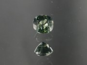 Green and Yellow Sapphire Cushion from Chanthaburi Thailand, Pretty Gemstone with Discount. 