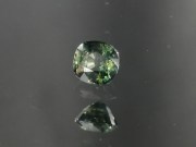 Green and Yellow Sapphire Cushion from Chanthaburi Thailand, Pretty Gemstone with Discount. 