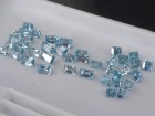 Blue Zircon Wholesale, calibrated with various cuts Rectangle, Baguette, Square, Assher and more