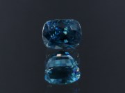 Excellent B grade color Cambolite cushion cut blue zircon, professional supplier for quality jewelry