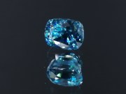 Excellent B grade color Cambolite cushion cut blue zircon, professional supplier for quality jewelry