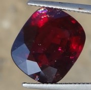 14.27 Carats Rhodolite Cushion