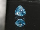 Discounted cheapest Blue Zircon, Very Clean and Shiny, Trillion Cut
