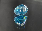 Exquisite Premium Top Grade A Large 9ct+ Blue Zircon Drop/Pear for Pendant from Cambodia