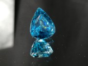 Exquisite Premium Top Grade A Large 9ct+ Blue Zircon Drop/Pear for Pendant from Cambodia