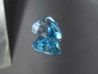 Drop/pear cut 13ct blue Zircon, very clean and shiny, buy the best flawless blue Zircon from Cambodia