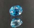 Good quality B+ grade blue Zircon, excellent deep blue color very clean and shiny, oval shaped