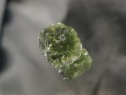 Pretty Olive Green Moldavite Crystal Specimen from Czech Republic