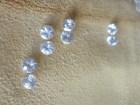 Diamond cut white Zircon from Cambodia
