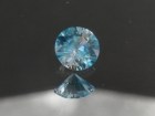 Precision Diamond/Brilliant Cut Blue Zircon, Very Clean and Shiny