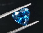 AAA grade best color wide heart shape blue zircon wide 6ct+ loose gemstone to buy for sale. 