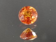 Natural Jacinth hyeacinth Zircon Round Cut, Vivid and Electric Orange Zircon from Cambodia