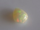 3ct Colourful African Opal with a Perfect Pear Shape