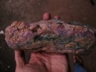 Large specimen of a ruby crystal cluster for dragon head carving