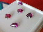Small lot of natural unheated - Raw Ruby from Mozambique, nice colors, very vivid purple to red Ruby