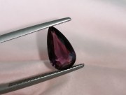 Unheated raw 2.75 carats pink-red long Ruby drop/pear unheated raw from Pailin Cambodia