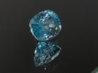Excellent large and wide B grade color cushion cut sky blue zircon, professional supplier for quality jewelry